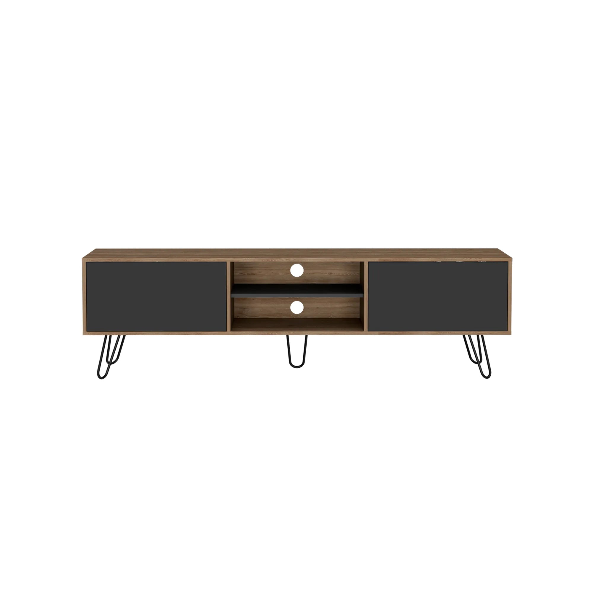 Rack Tv80 Vassel Z-180 - Miel / Plomo