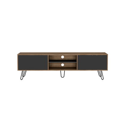 Rack Tv80 Vassel Z-180 - Miel / Plomo
