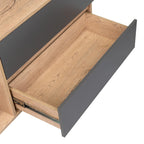 Mesa Para Tv Nashira, Macadamia y Plata Oscuro, con Espacio Para Televisor de Hasta 65 Pulgadas - vista 8