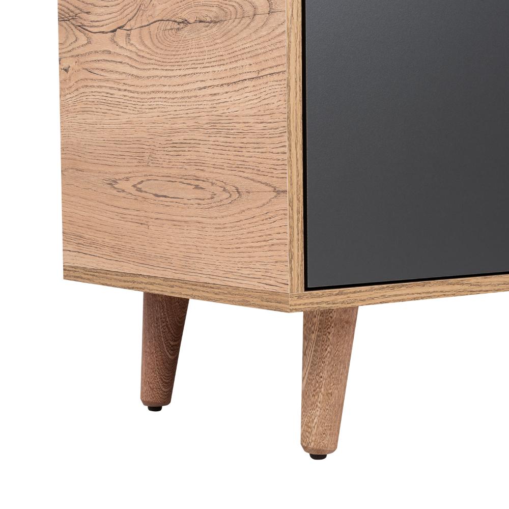 Mesa Para Tv Nashira, Macadamia y Plata Oscuro, con Espacio Para Televisor de Hasta 65 Pulgadas - vista 7