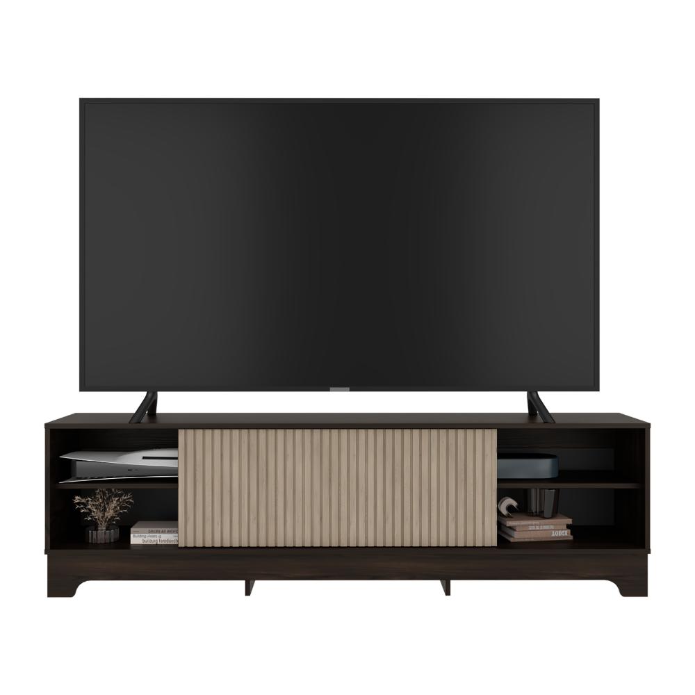 Mesa para TV Smith, Nogal Europeo y Roble Natural , con puerta corrediza - vista 3