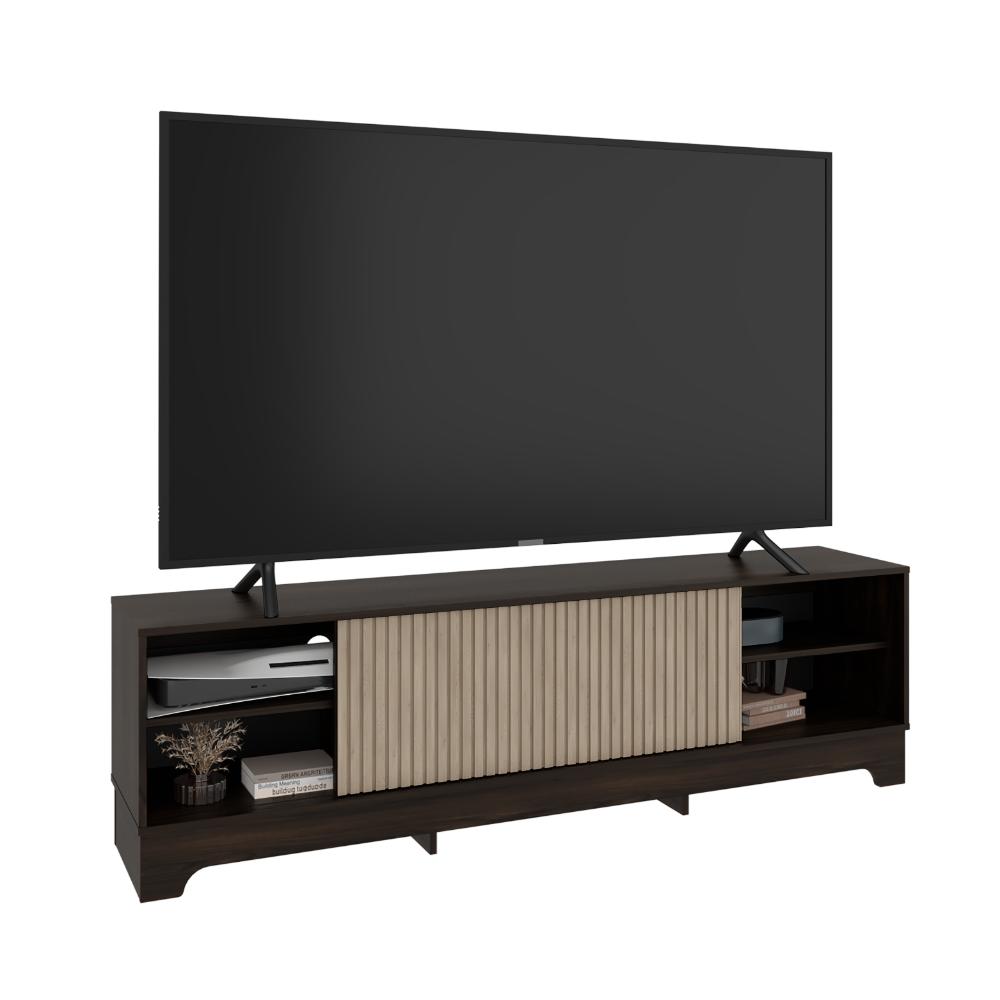 Mesa para TV Smith, Nogal Europeo y Roble Natural , con puerta corrediza - vista 1