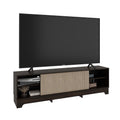 Mesa para TV Smith, Nogal Europeo y Roble Natural , con puerta corrediza - vista 1