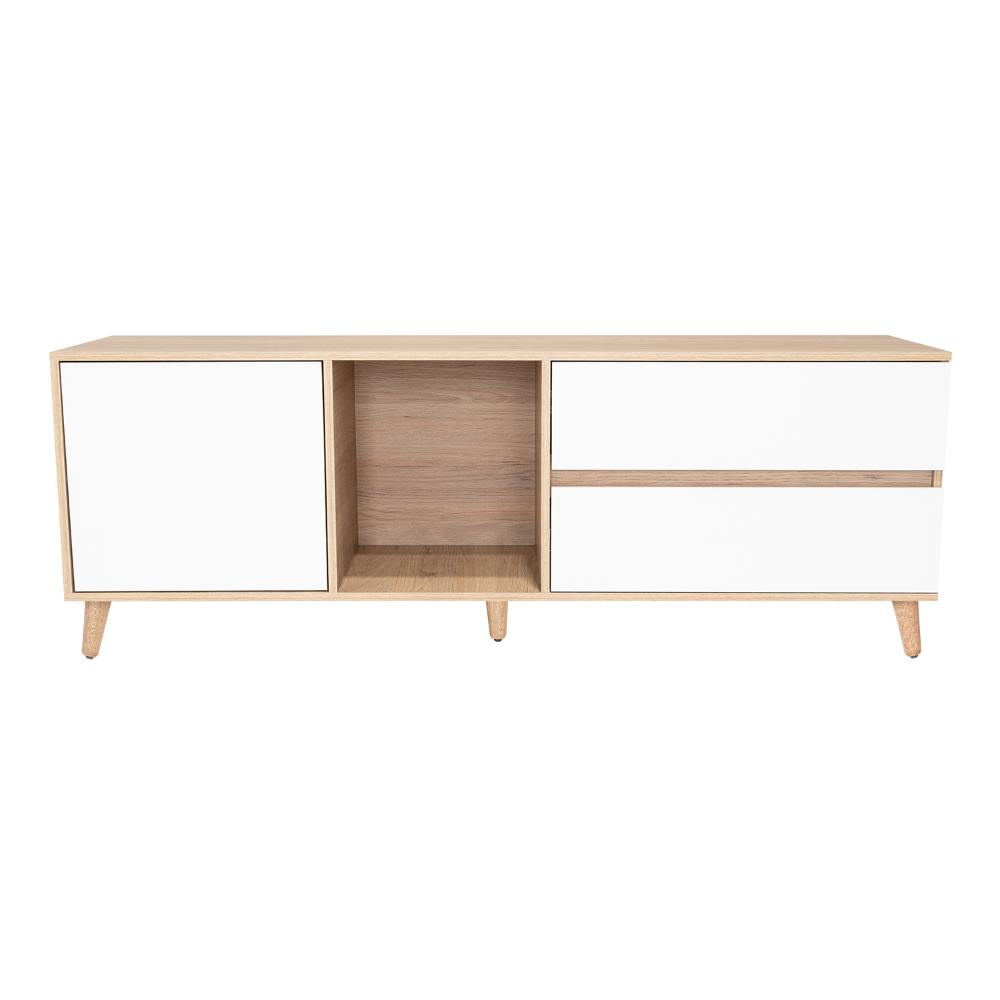 Mesa Para Tv Bored, Beige y Blanco, con Espacio Para Televisor de Hasta 60 Pulgadas - vista 5