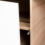 Mesa Para Tv Bored, Beige y Blanco, con Espacio Para Televisor de Hasta 60 Pulgadas - vista 9