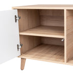 Mesa Para Tv Bored, Beige y Blanco, con Espacio Para Televisor de Hasta 60 Pulgadas - vista 10