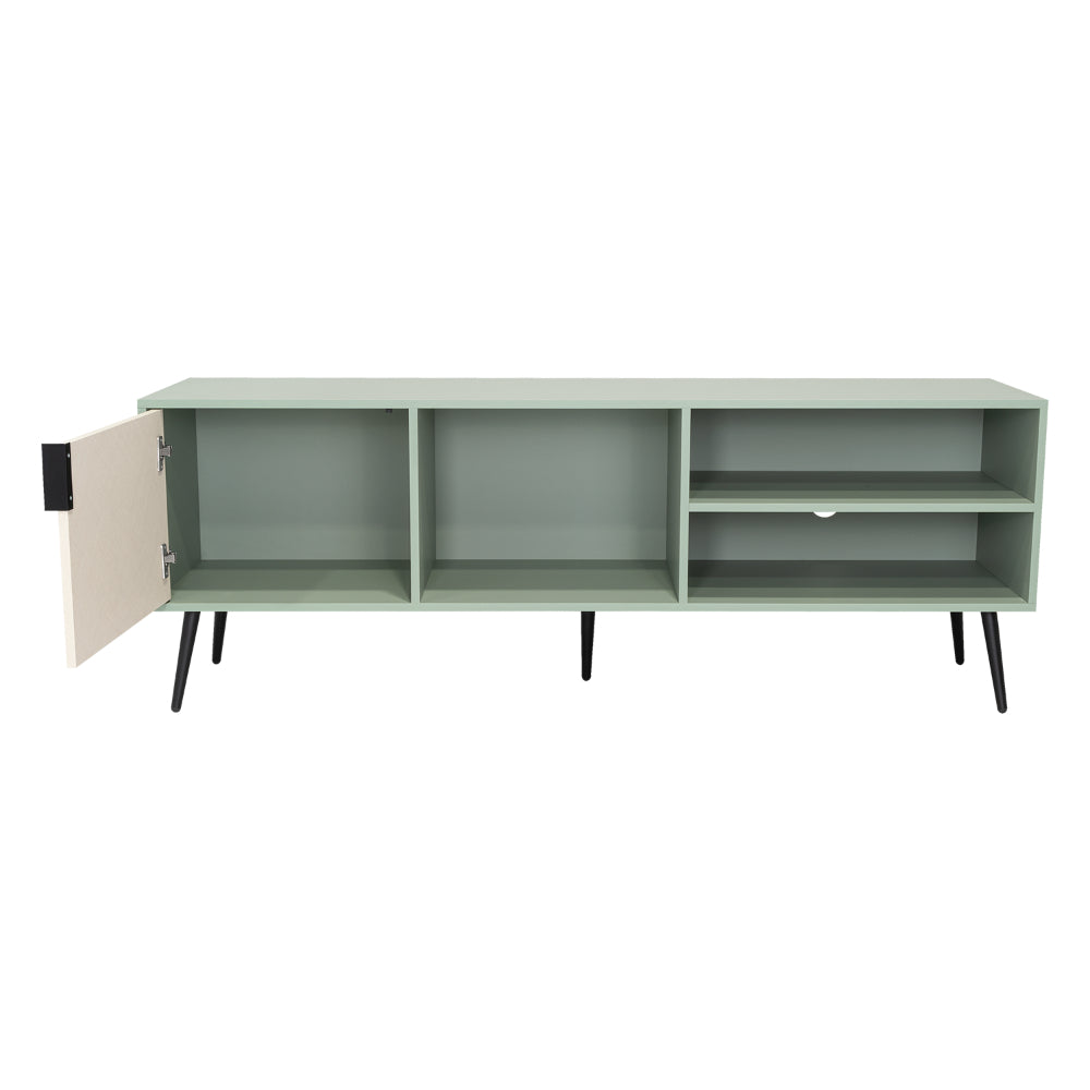 Rack Tv 65" Vulcan Una Puerta, Color Agave Y Toquilla - vista 6