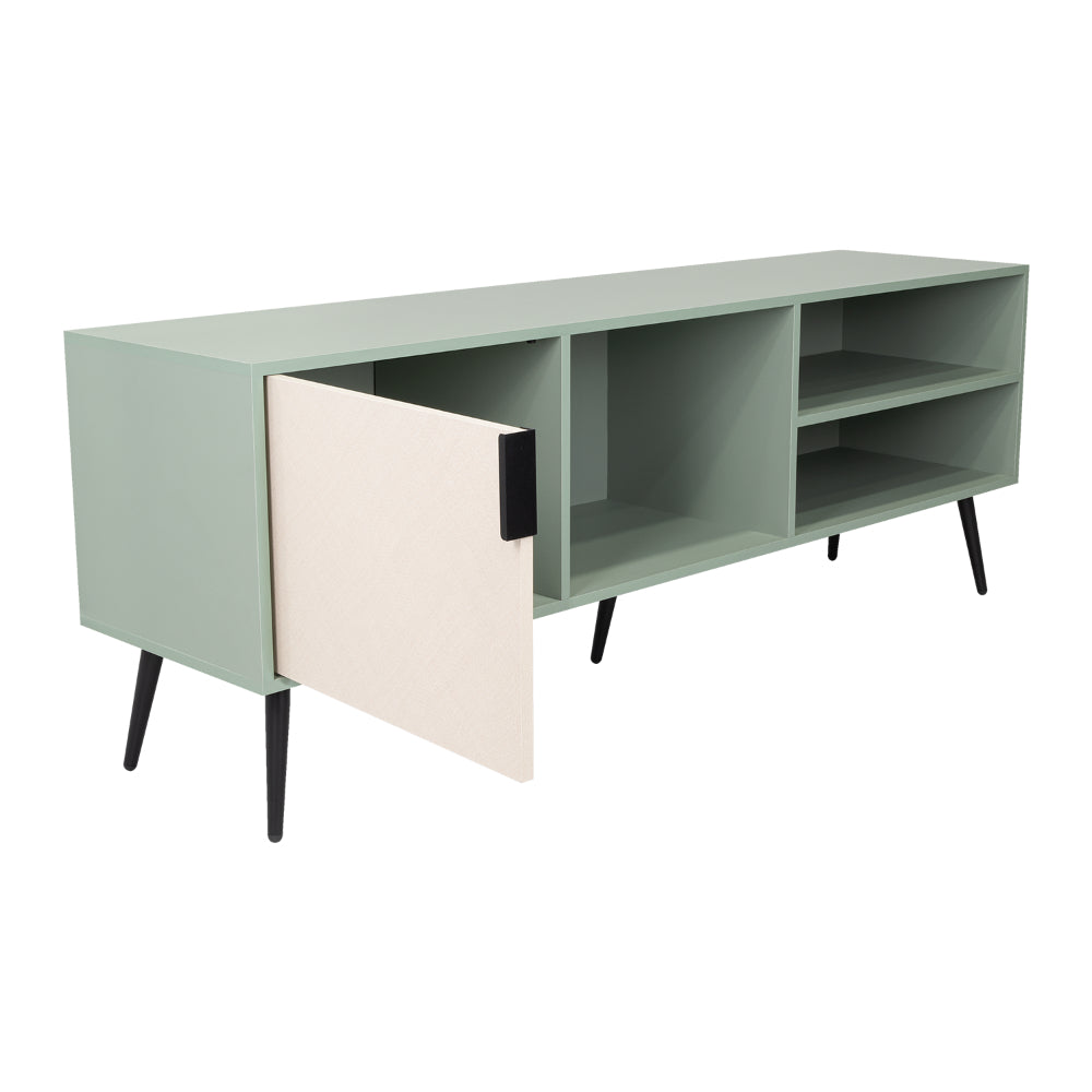 Rack Tv 65" Vulcan Una Puerta, Color Agave Y Toquilla - vista 4