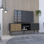 Rack Para Tv Funes Eco 150, Wengue, con espacio para ubicar objetos - vista 2