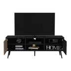 Rack Para Tv Funes Eco 150, Wengue, con espacio para ubicar objetos - vista 4