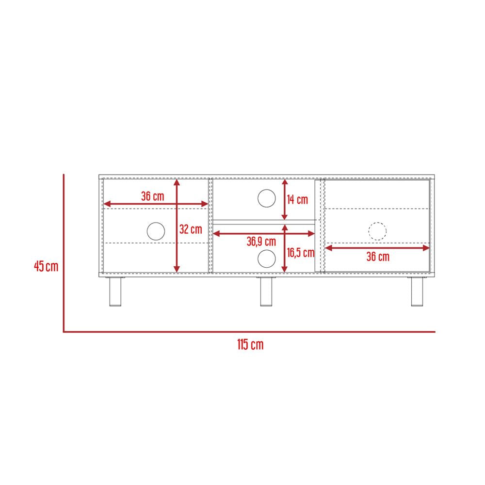 Rack para TV, Soho, Bellota, con capacidad para televisor de 45 pulgadas - vista 9