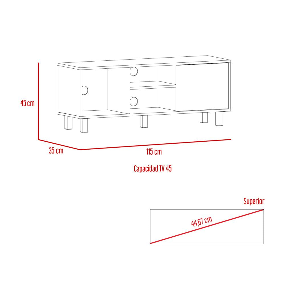 Rack para TV, Soho, Bellota, con capacidad para televisor de 45 pulgadas - vista 8