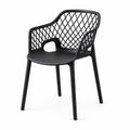 Silla con Brazos Casablanca, Negro, con Espaldar en Diamantes y Estilo Moderno - imagen 1