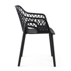 Silla con Brazos Casablanca, Negro, con Espaldar en Diamantes y Estilo Moderno - imagen 2
