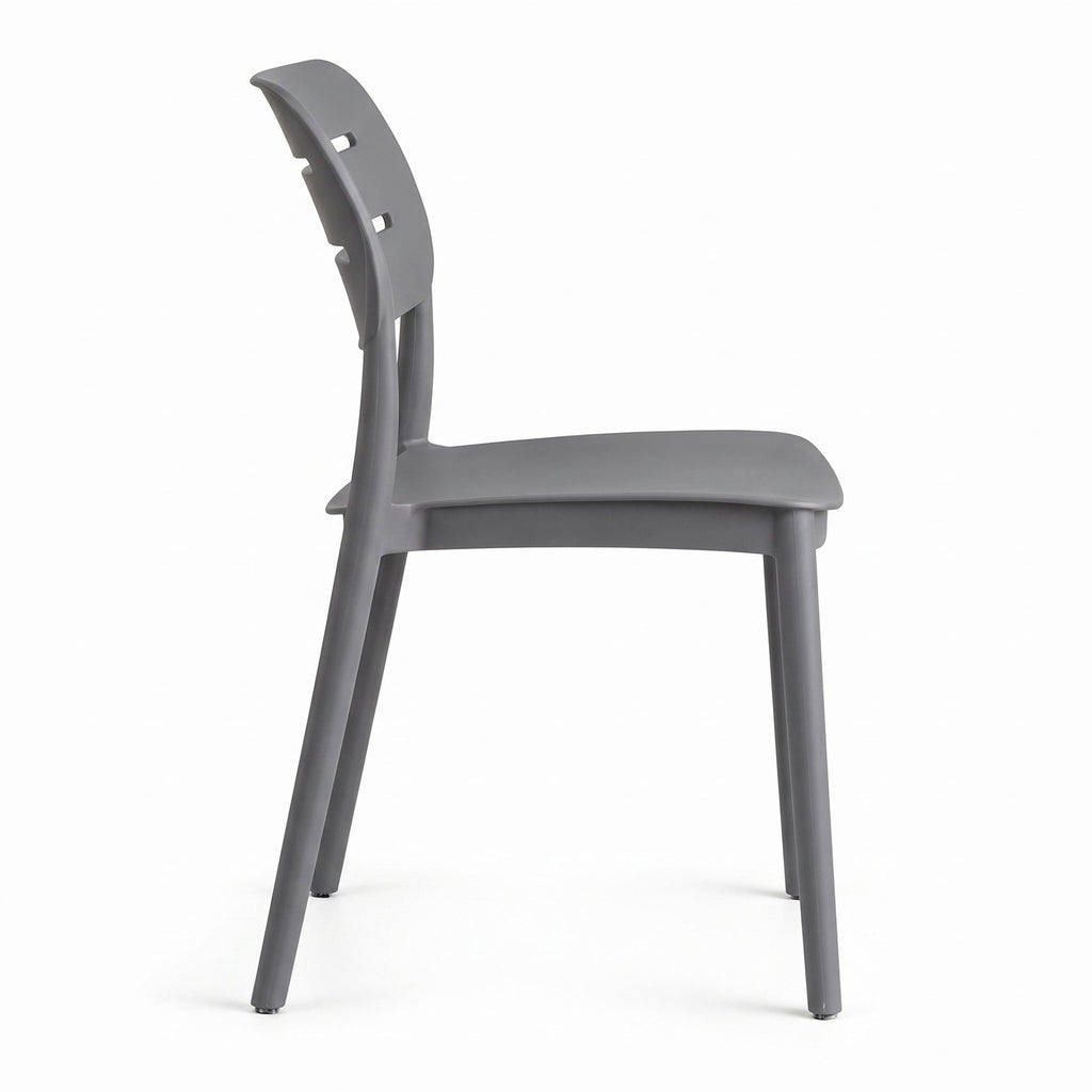 Silla Harriman, Gris Oscuro, con Medio Espaldar y Diseño Minimalista - imagen 2