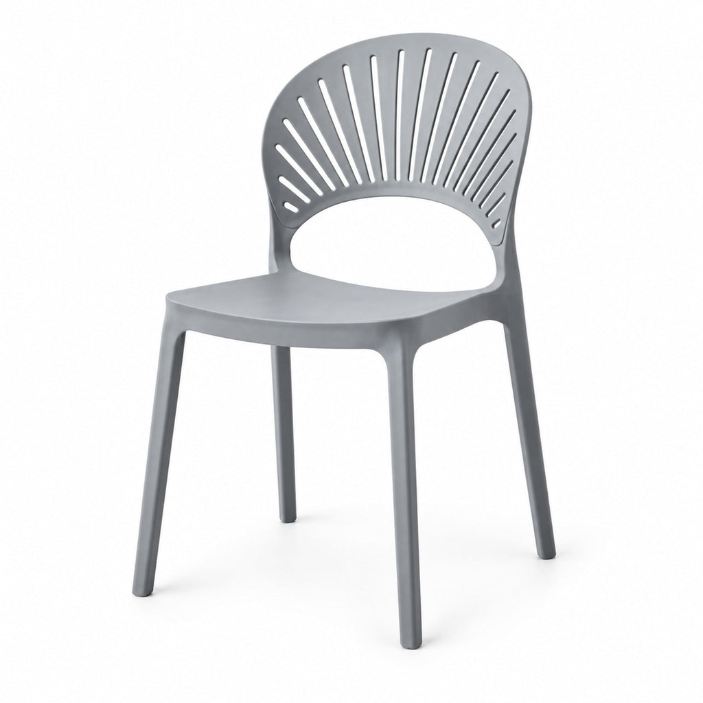 Silla Paraíso, Color Gris Oscuro, con Espaldar y Diseño Moderno - imagen 1