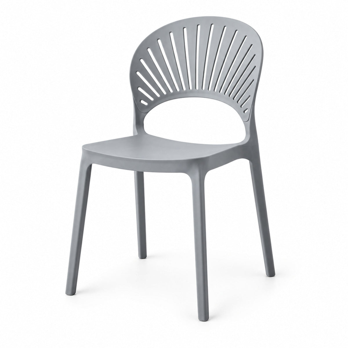 Silla Paraíso, Color Gris Oscuro, con Espaldar y Diseño Moderno - imagen 1