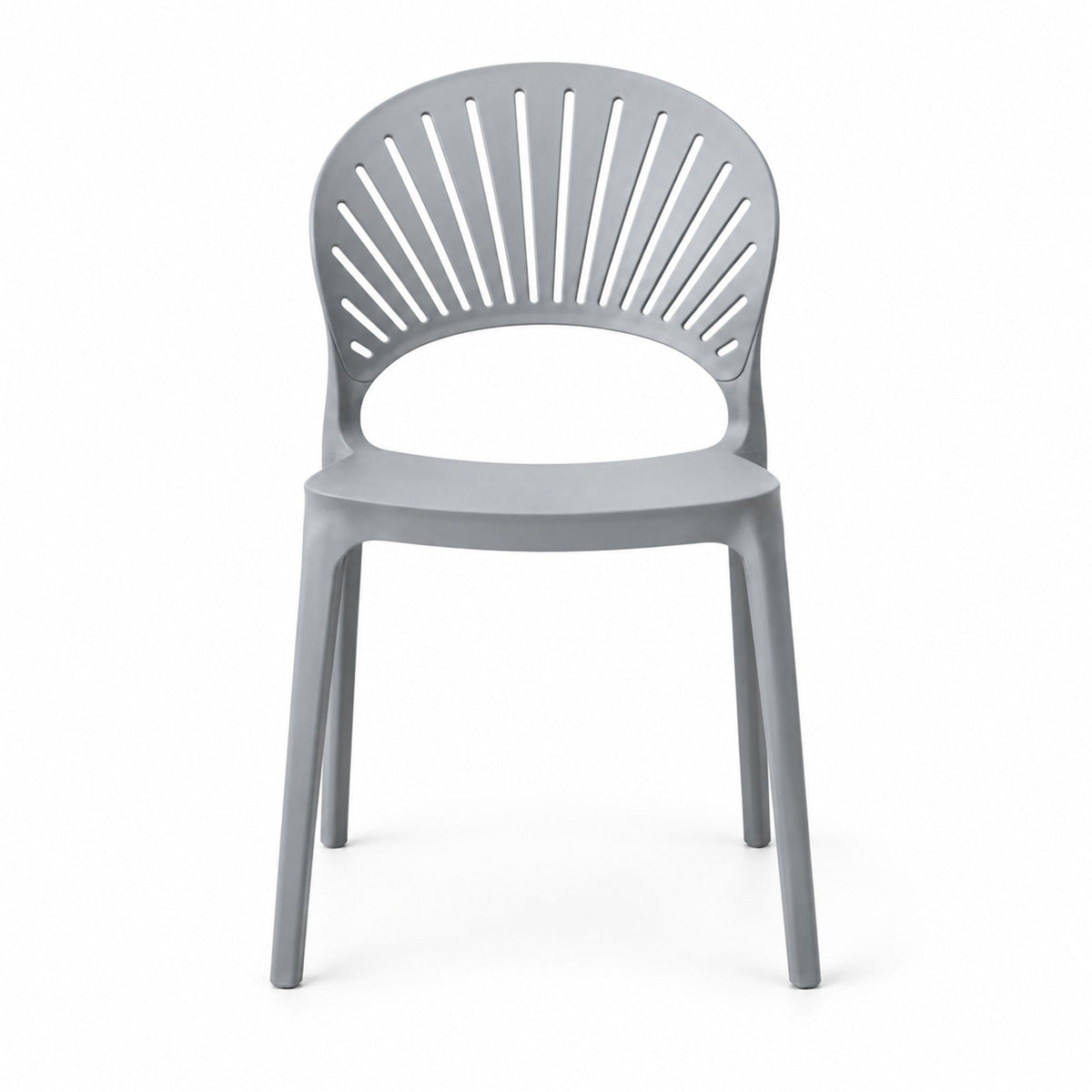 Silla Paraíso, Color Gris Oscuro, con Espaldar y Diseño Moderno - imagen 2