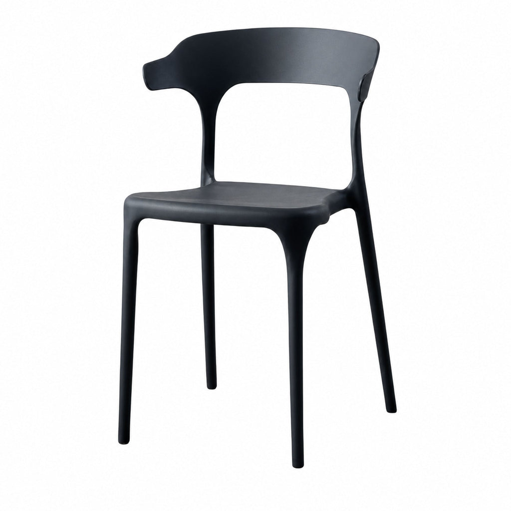 Silla Elena, Color Negro, con Espaldar y Diseño Moderno - imagen 1