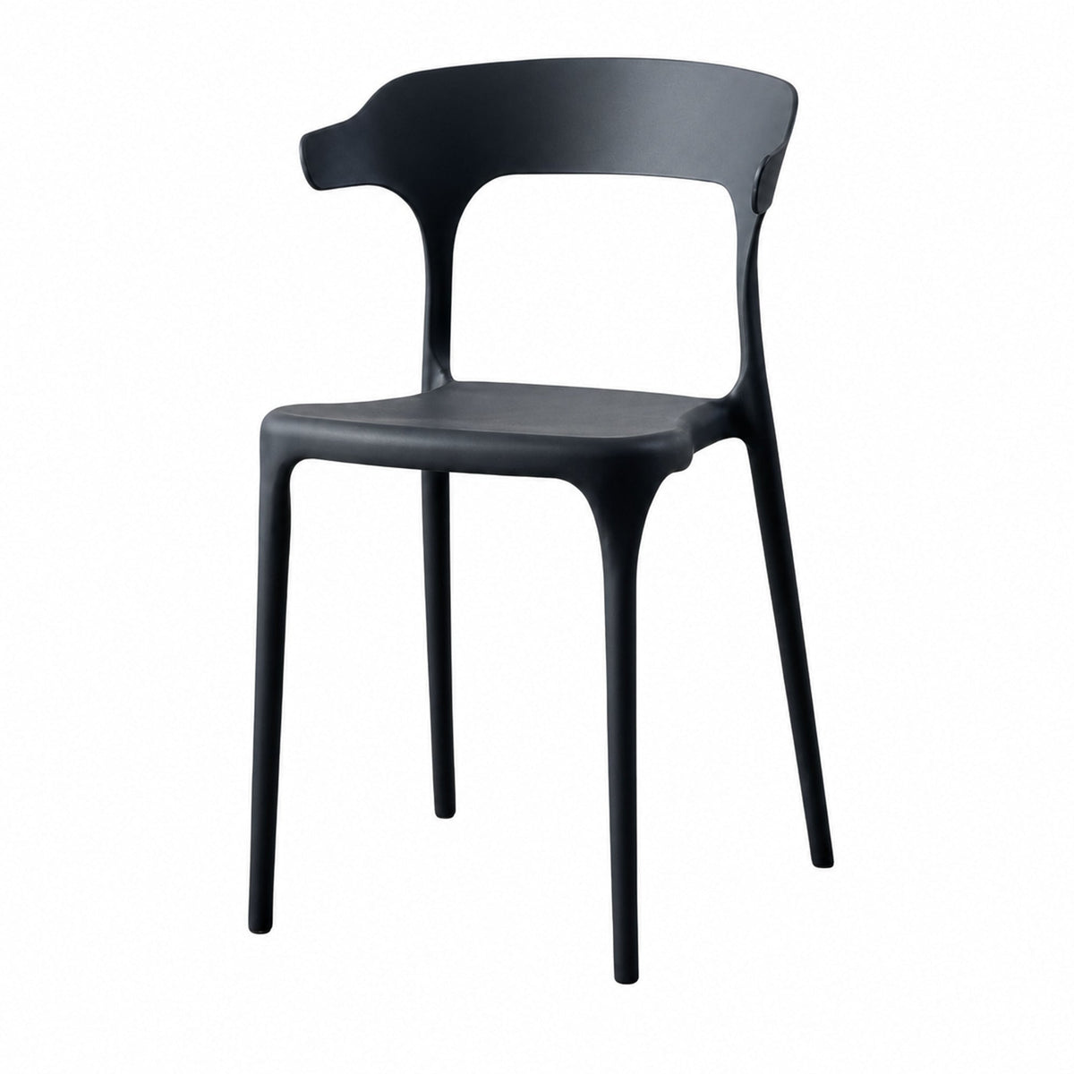 Silla Elena, Color Negro, con Espaldar y Diseño Moderno - imagen 1