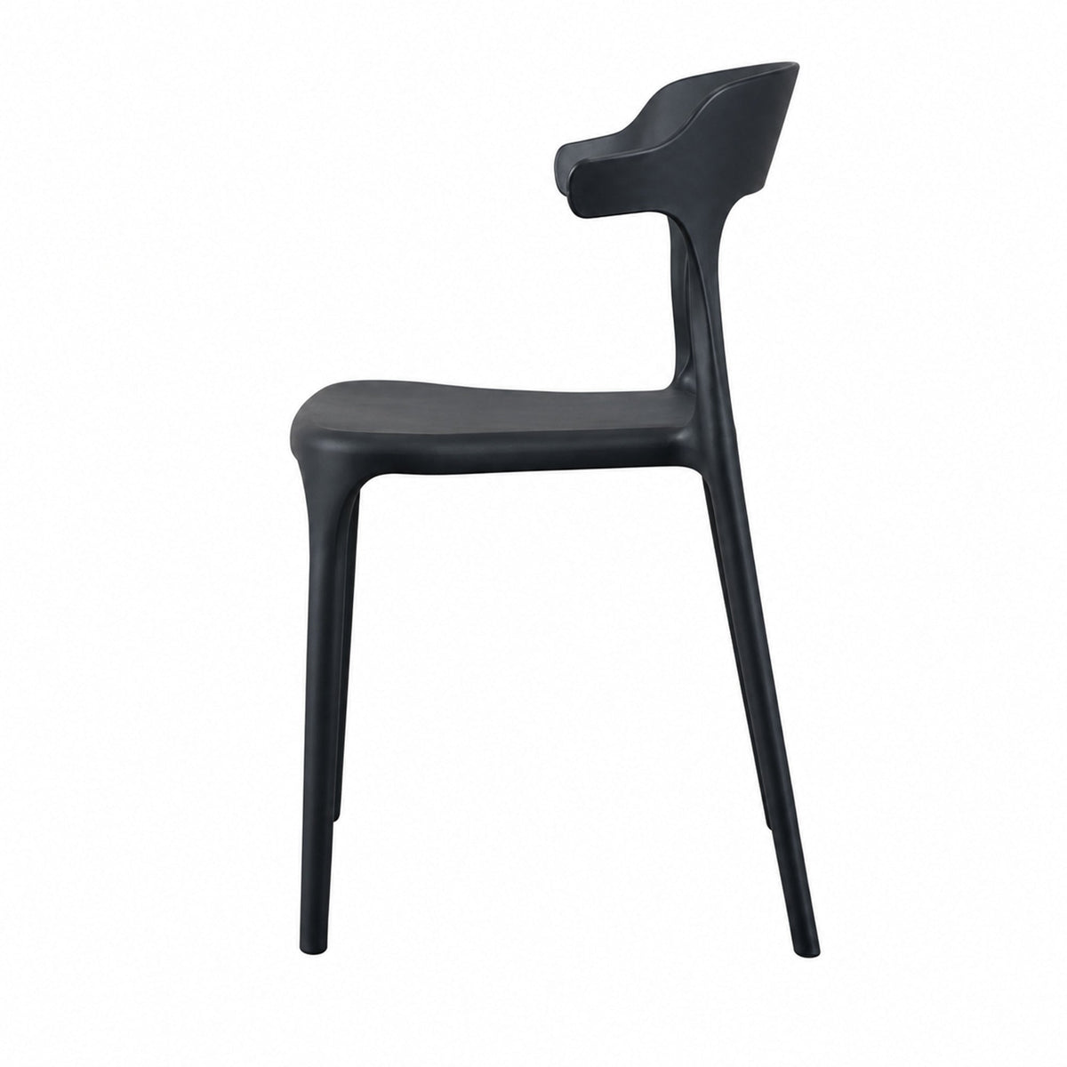 Silla Elena, Color Negro, con Espaldar y Diseño Moderno - imagen 2