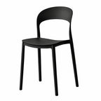 Silla Patrick, Color Negro, con Espaldar y Diseño Moderno - imagen 1