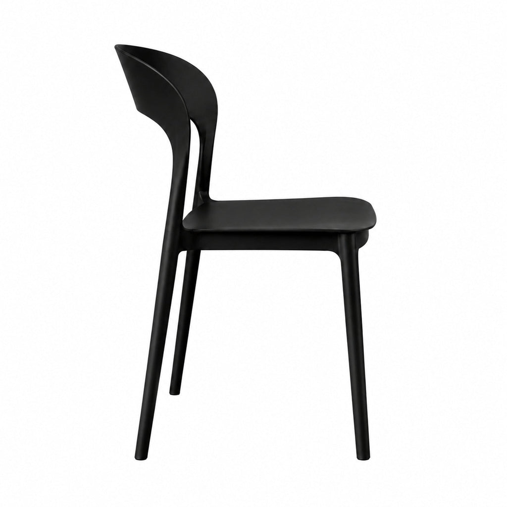 Silla Patrick, Color Negro, con Espaldar y Diseño Moderno - imagen 2
