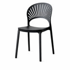 Silla Paraíso, Color Negro, con Espaldar y Diseño Moderno - imagen 1