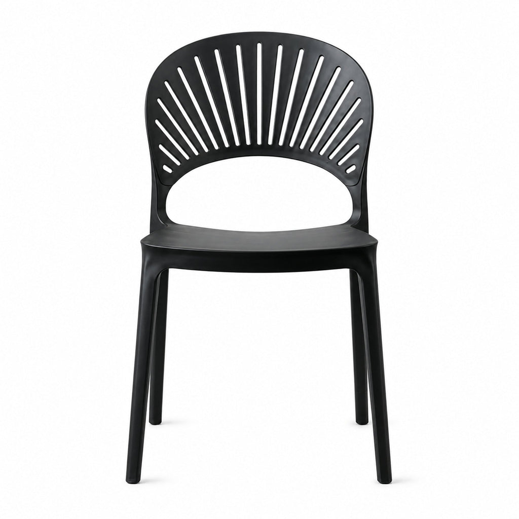 Silla Paraíso, Color Negro, con Espaldar y Diseño Moderno - imagen 2