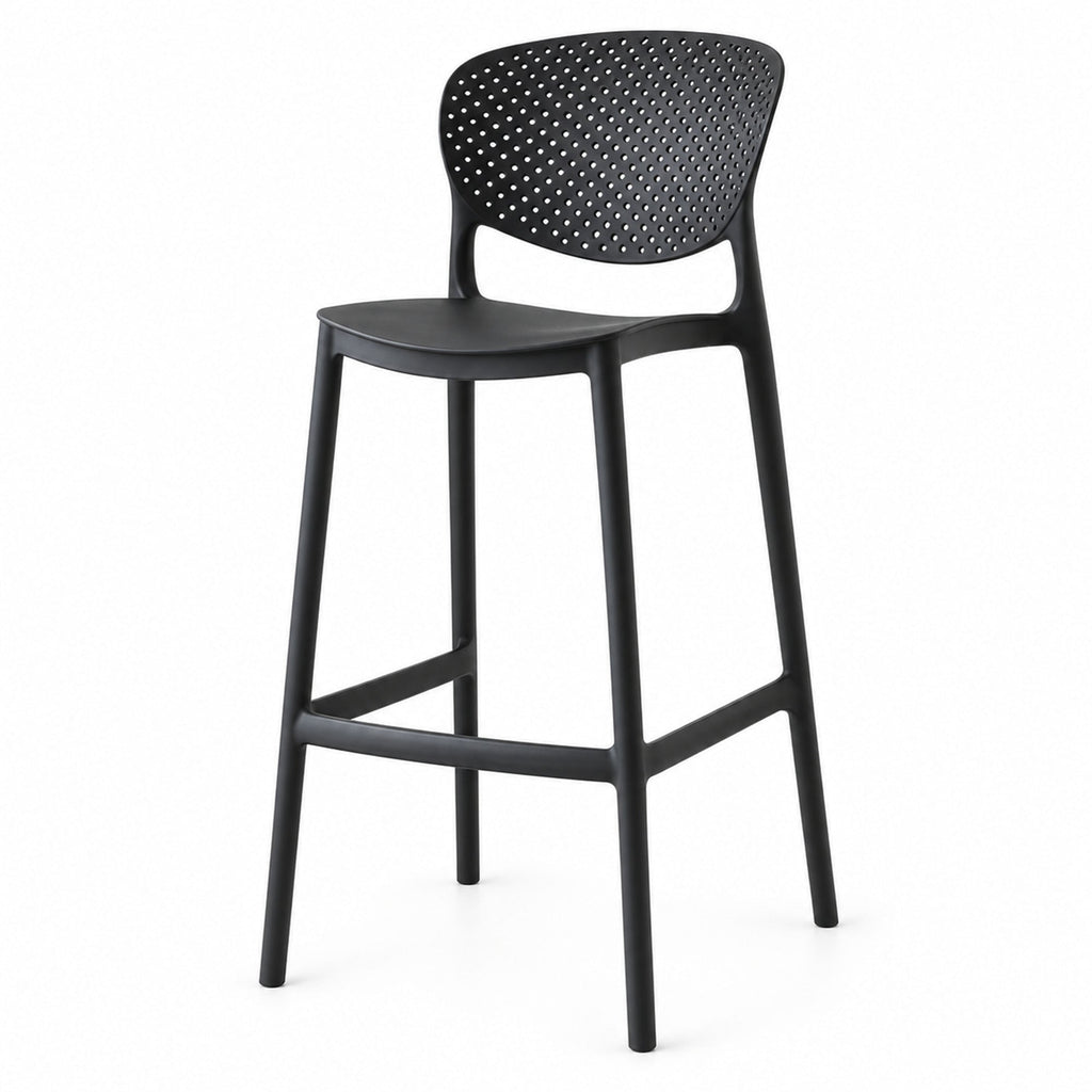 Silla para Bar Río, Color Negro, Diseño Moderno - imagen 1