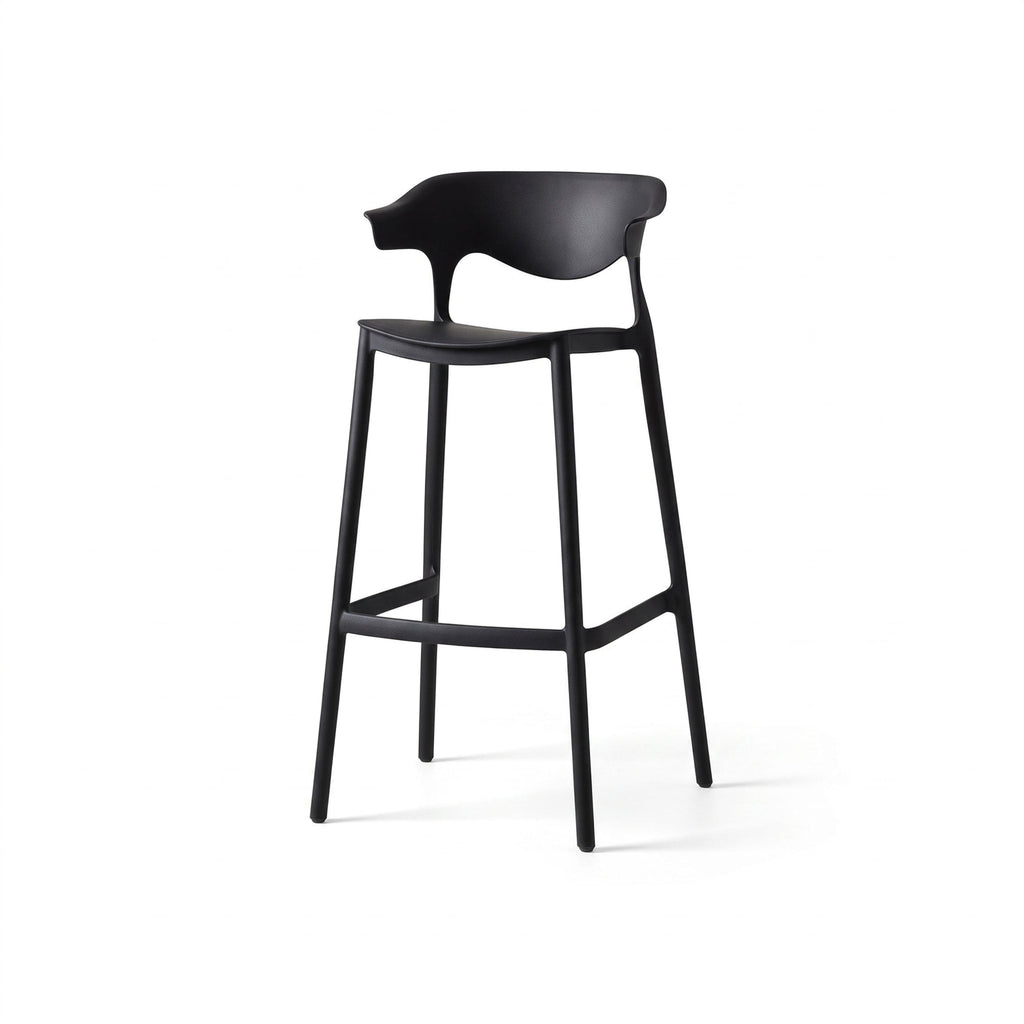 Silla para Bar Elena, Color Negro, Diseño Moderno - imagen 1