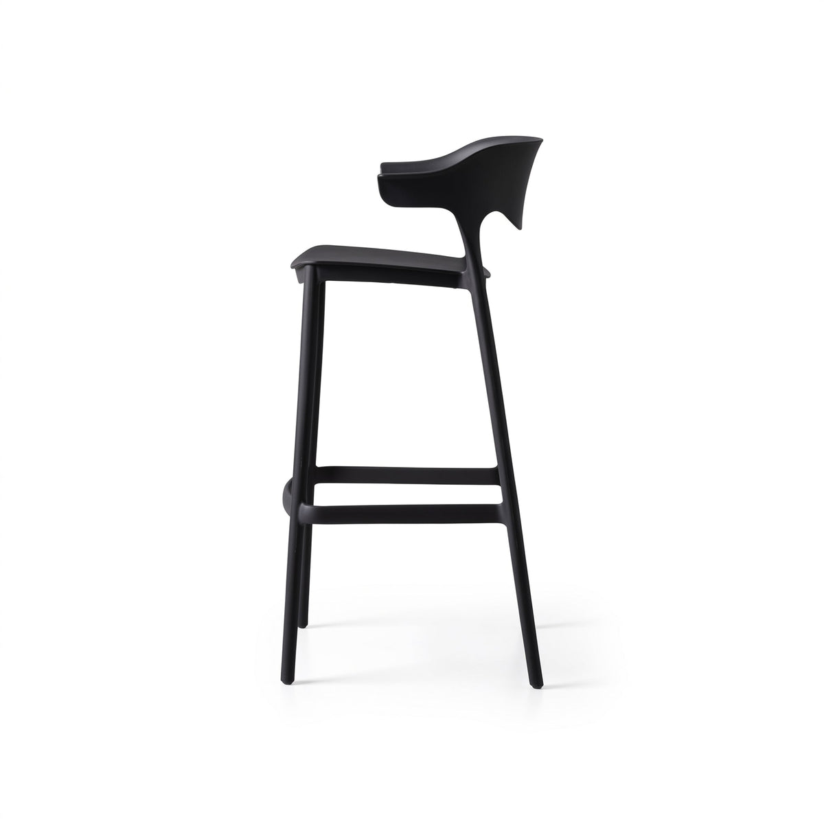 Silla para Bar Elena, Color Negro, Diseño Moderno - imagen 2