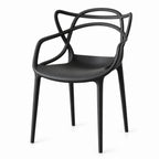 Silla Palermo, Color Negro, con Espaldar y Diseño Moderno - imagen 1