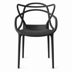 Silla Palermo, Color Negro, con Espaldar y Diseño Moderno - imagen 2