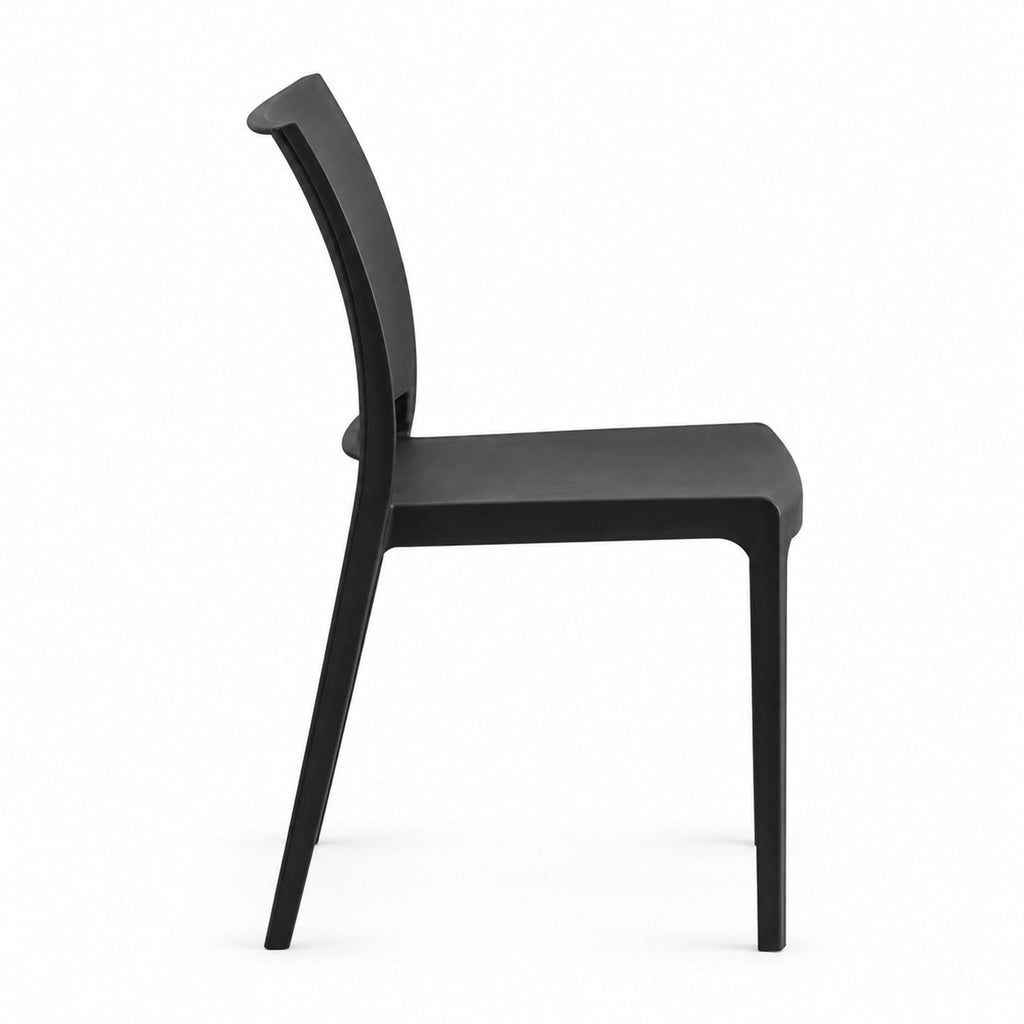 Silla Soho, Negro, con Espaldar Cerrado y Diseño Minimalista - imagen 2