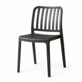 Silla Brooklyn, Negro, con Espaldar en Rayas y Diseño Minimalista - imagen 1