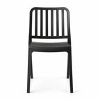 Silla Brooklyn, Negro, con Espaldar en Rayas y Diseño Minimalista - imagen 2