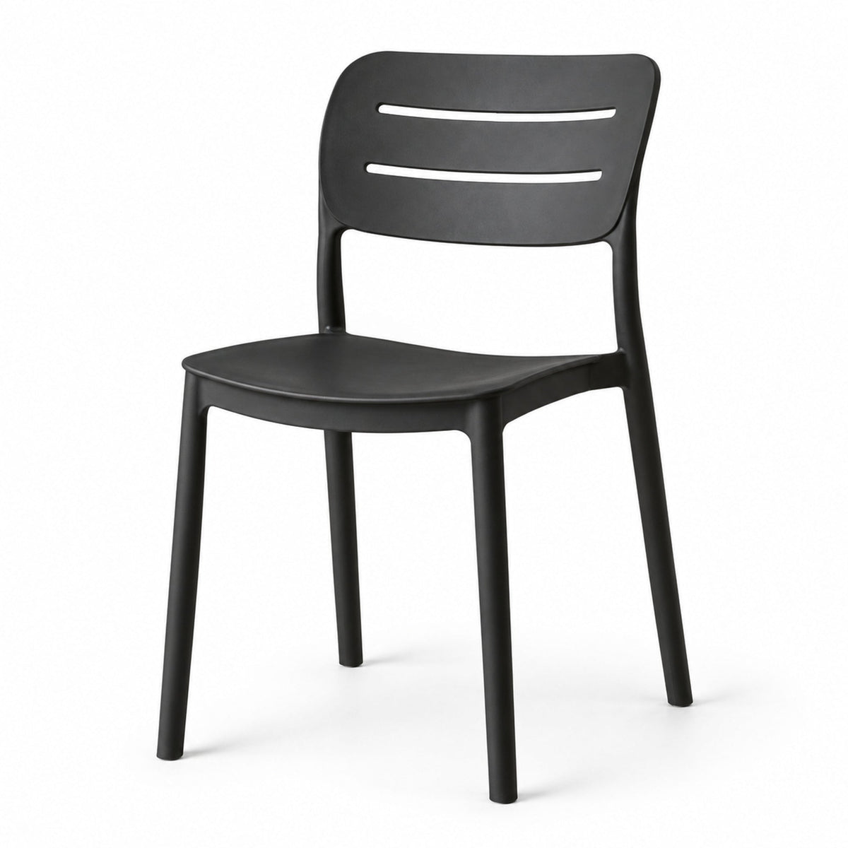 Silla Harriman, Negro, con Medio Espaldar y Diseño Minimalista - imagen 1