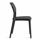 Silla Harriman, Negro, con Medio Espaldar y Diseño Minimalista - imagen 2