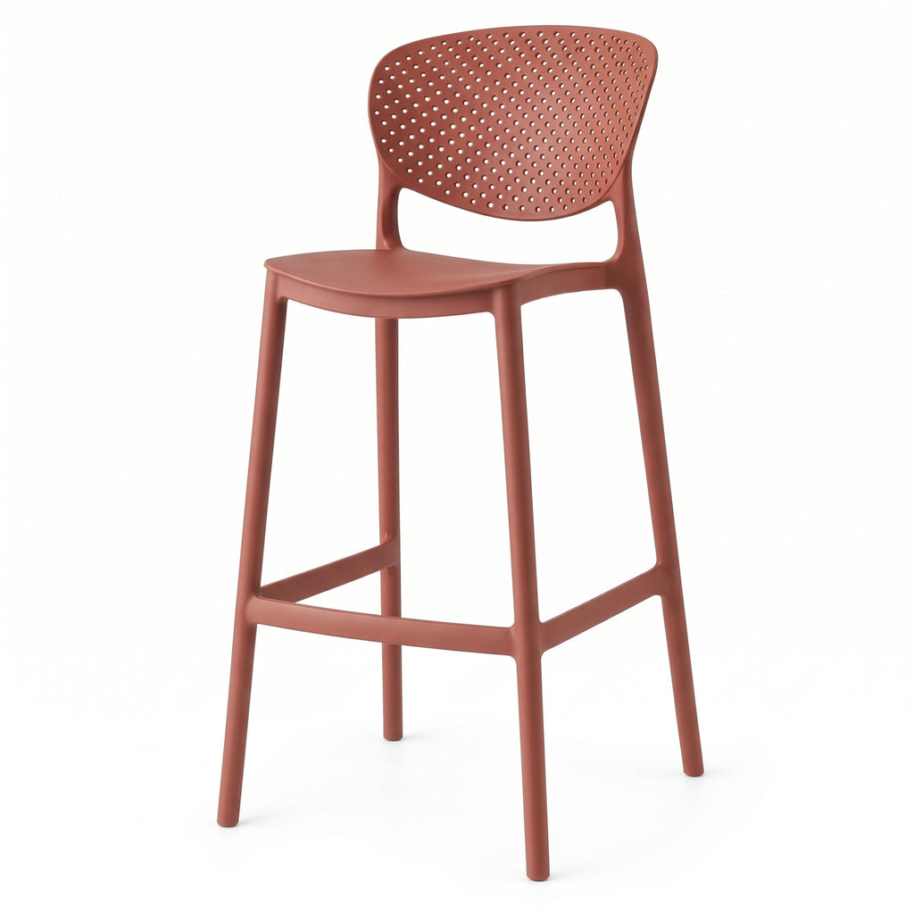 Silla para Bar Río, Color Terracota, Diseño Moderno - imagen 1
