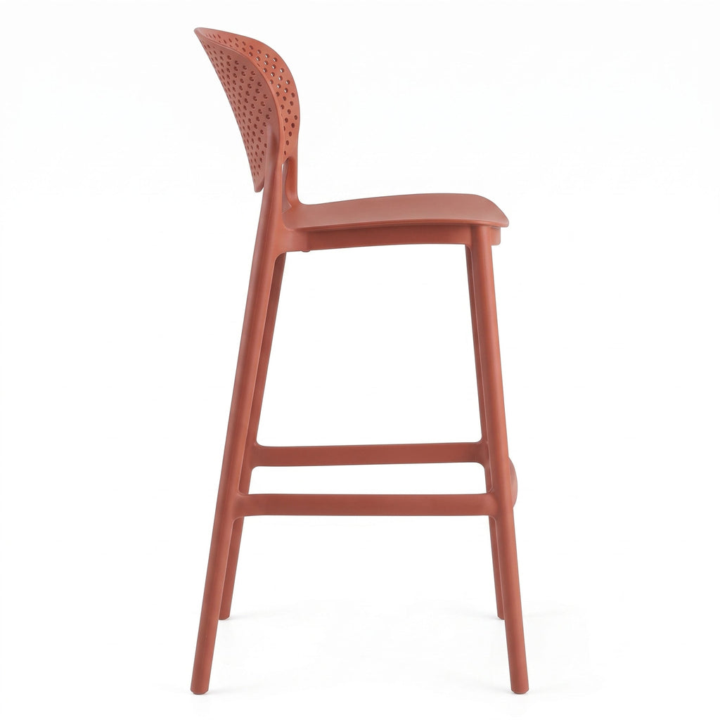 Silla para Bar Río, Color Terracota, Diseño Moderno - imagen 2