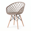 Silla Oasis con Brazos, Color Taupe, con Espaldar - imagen 1
