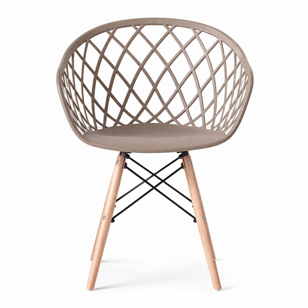 Silla Oasis con Brazos, Color Taupe, con Espaldar - imagen 2