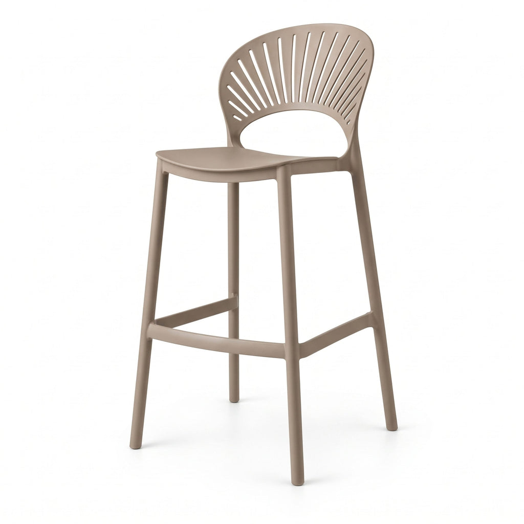 Silla para Bar Paraíso, Color Taupe, Diseño Moderno - imagen 1