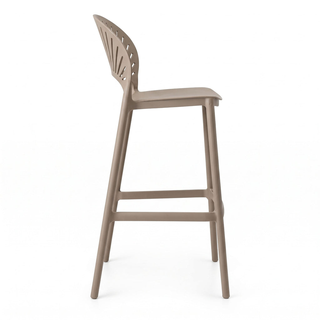 Silla para Bar Paraíso, Color Taupe, Diseño Moderno - imagen 2