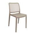 Silla Manhattan, Taupe, con Espaldar en Rejilla y Diseño Minimalista - imagen 1
