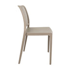 Silla Manhattan, Taupe, con Espaldar en Rejilla y Diseño Minimalista - imagen 2