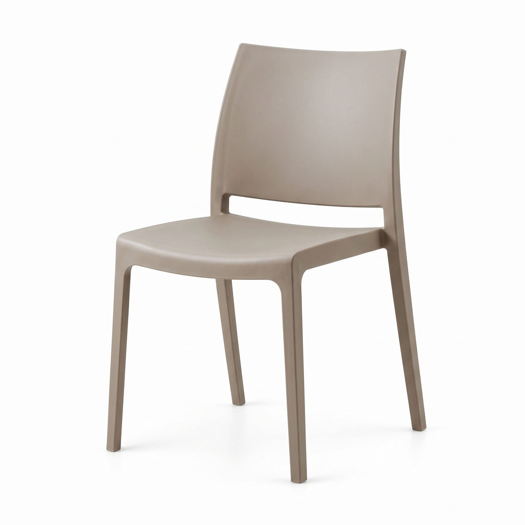 Silla Soho, Taupe, con Espaldar Cerrado y Diseño Minimalista - imagen 1