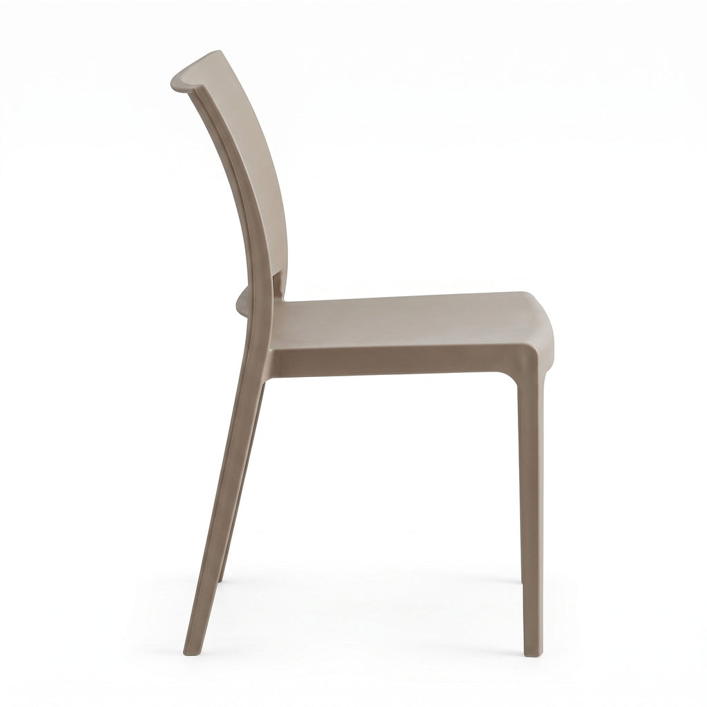 Silla Soho, Taupe, con Espaldar Cerrado y Diseño Minimalista - imagen 2