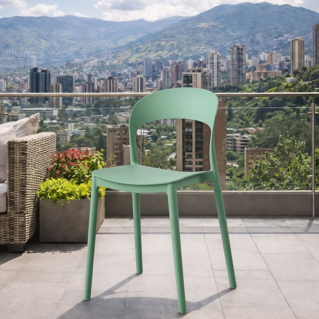 Silla Patrick, Color Verde Oliva, con Espaldar y Diseño Moderno - imagen 3